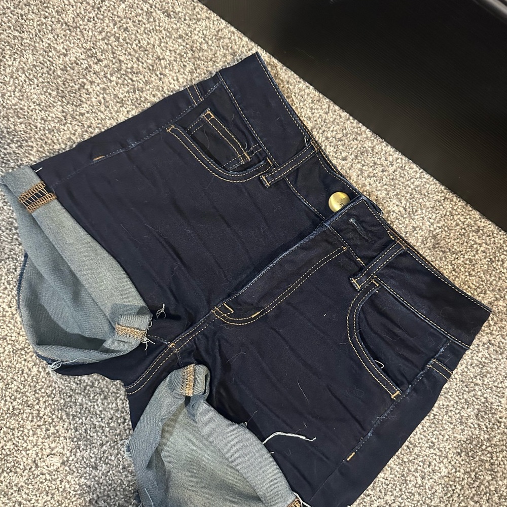 American Eagle Outfitters Dark Blue Denim Shorts